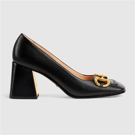 gucci pump horsebit|gucci marmont mid heel pump.